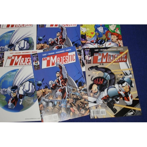 46 - A COLLECTION OF WILDSTORM MR MAJESTIC COMICS ISSUES 1-5 1999, together with multiple copies of Mr Ma... 