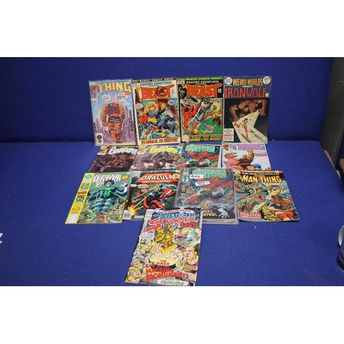 58 - DC AND MARVEL COMICS, to include Green Lantern, The Tomb Of Dracula, The Thing, The Gargoyle, The Be... 