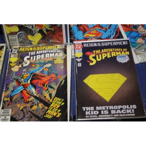 61 - DC COMICS THE ADVENTURES OF SUPERMAN, to include issues 430, 449, 461, 477, 480 and many more