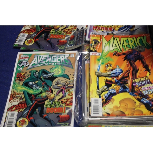 80 - A COLLECTION OF MARVEL COMICS, to include Thor, The New Warriors, Avengers, Maverick, Juggernaught e... 