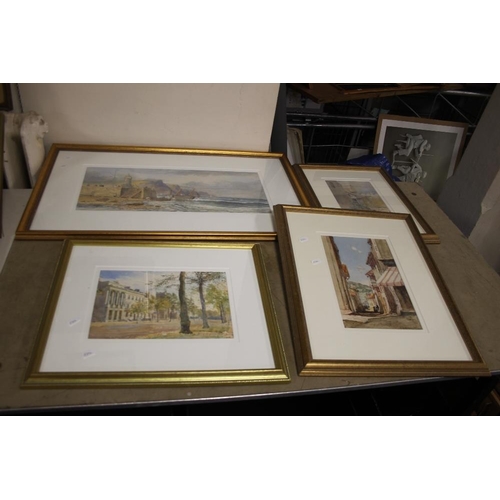 24 - FOUR FRAMED AND GLAZED PRINTS