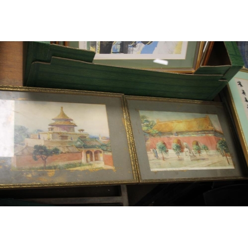 32 - TWO CONTINENTAL FRAMED PRINTS