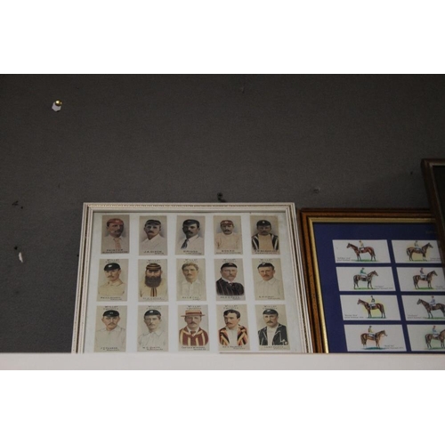 5 - A COLLECTION OF FRAMED CIGARETTE CARDS