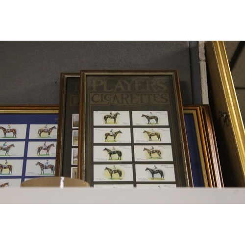 5 - A COLLECTION OF FRAMED CIGARETTE CARDS