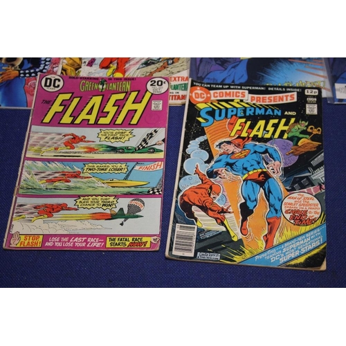 57 - A COLLECTION OF COMICS, to include King Flash Gordon issue 91, DC Flash issues 82,221,223, Superman ... 