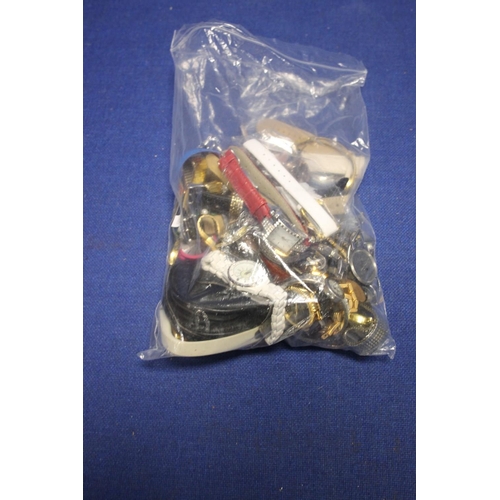 66 - A BAG OF ASSORTED WRIST WATCHES ETC