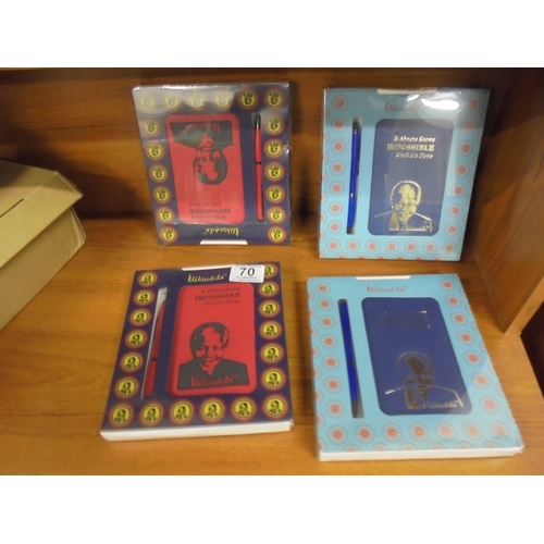 70 - 4 x Nelson Mandella Note Books