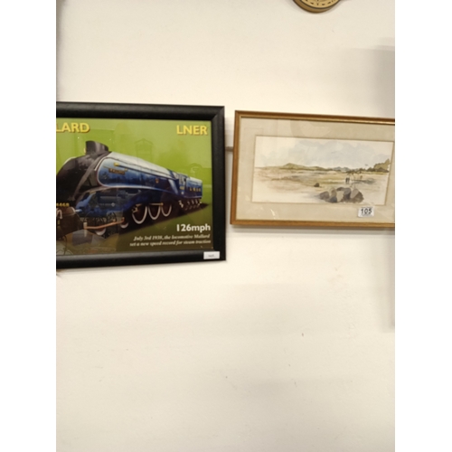 105 - Grey Abbey Water Colour, Strangford Lough by A Brown