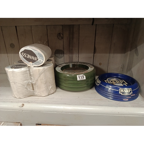 115 - Collectable Pub Ashtrays & Beer Mats