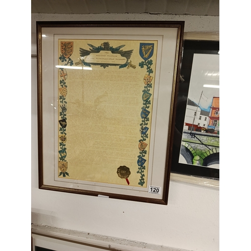 120 - Framed History of the Name Heedy