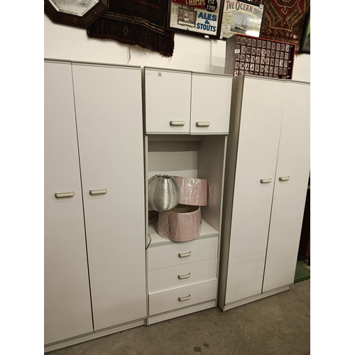 83 - Bedroom Suite (2 x Wardrobes & cabinet)