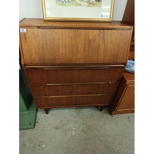 87 - Mid Century Fall Front cabinet