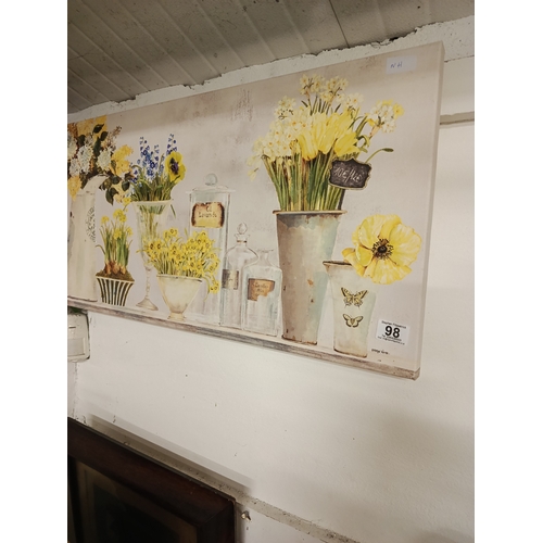 98 - Still life canvas - Flowers