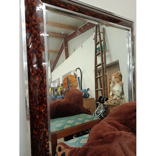 17 - Large mirror with print effect frame