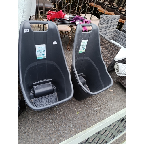 245 - 2 x Rolling karts