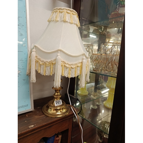 265 - Brass Based Table Lamp