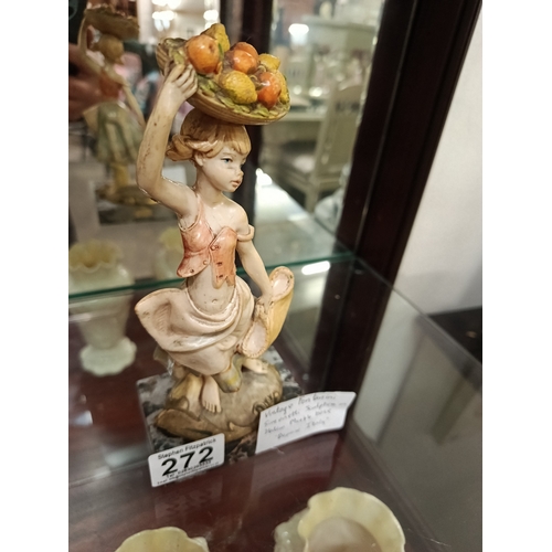 272 - Fontanini Simonetti Sculpture on Italian Marble Base