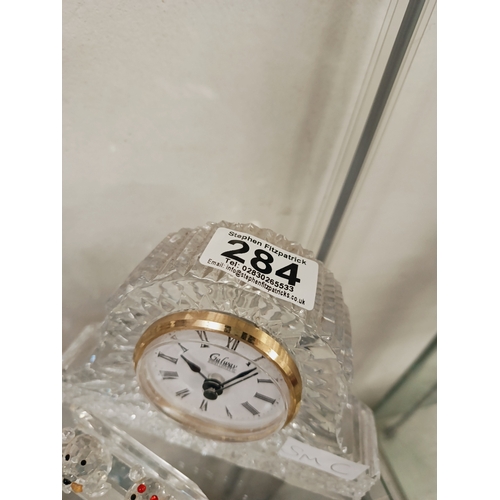 284 - Galway Crystal Clock