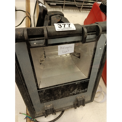 377 - Halogen Light & 2 Extending Mirrors