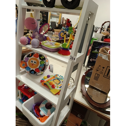 384 - White Book Shelf