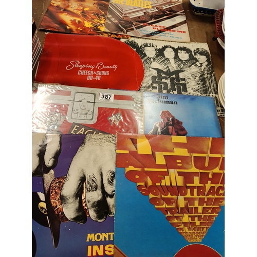 387 - Lot of records & CD's