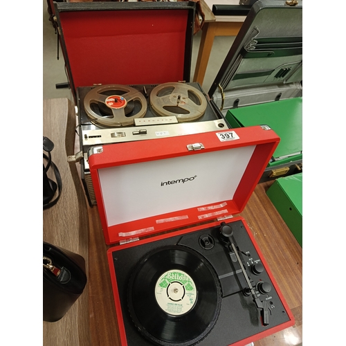 397 - Ferguson Cassette Player & Intempo record player