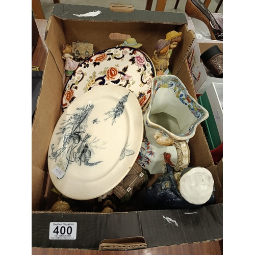 400 - Box Lot of China & Figurines
