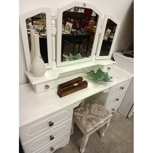 104 - White Mirrored Dressing Table