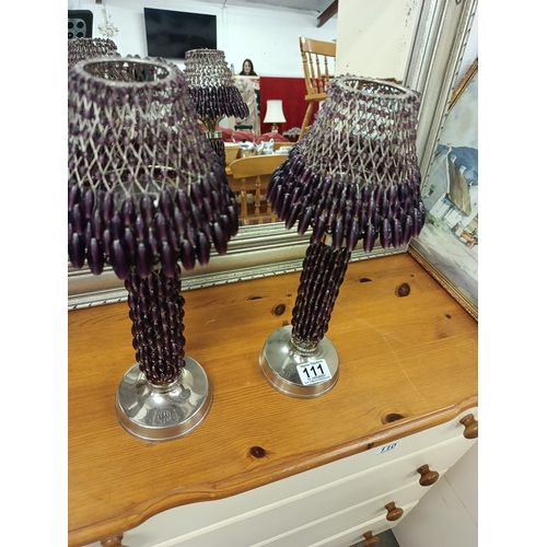 111 - Pair of T-light lamps