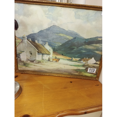 113 - Framed Frank Sherwin Print
