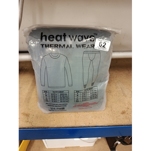 62 - Thermal Vest & Long Johns - Size Medium