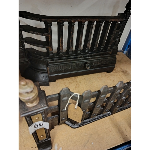 66 - 2 x Cast Iron Fire Fronts