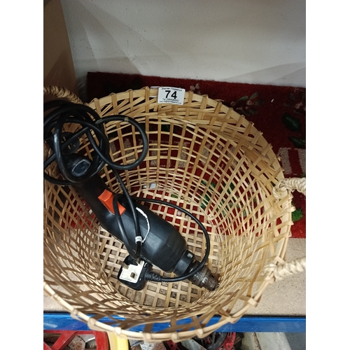 74 - Black & Decker Drill (Working) & Basket