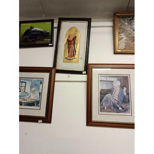 89 - 5 x Paintings (on LHS)