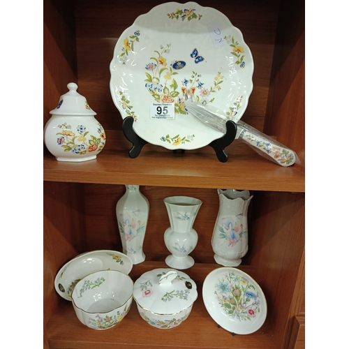 95 - LHS - 2 x Shelf Lot of Aynsley