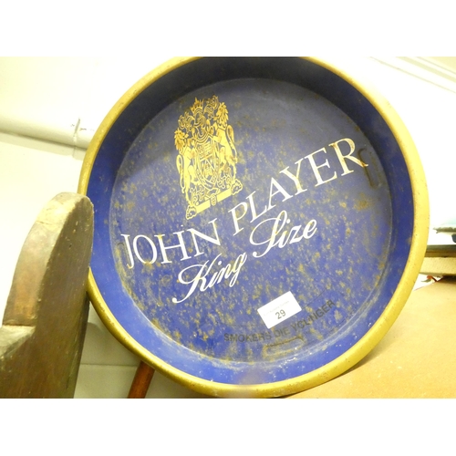 29 - JOHN PLAYER TRAY (BROADWAY BAR)