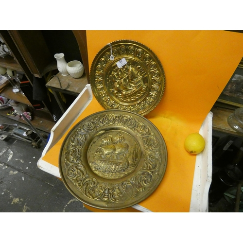 50 - 2 BRASS WALL PLATES