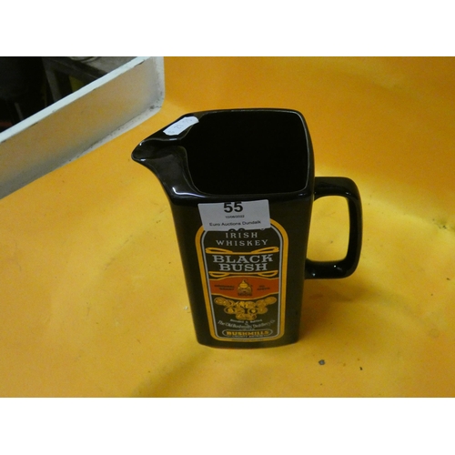 55 - BLACK BUSH  WHISKEY JUG