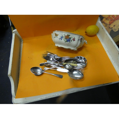 397 - BOWL OF STAINLESS STEEL CUTLERY