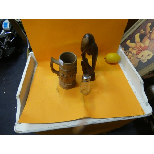 402 - BEER MUG, ABORIGINE AND OLD PEPPER POT