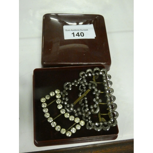 140 - 3 ANTIQUE SHOE BUCKLES