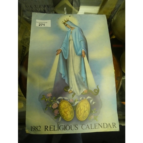 271 - 1982 RELIGIOUS CALENDAR