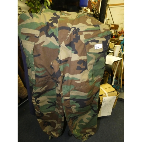 214 - MILITARY STYLE TROUSERS (SIZE REGULAR )