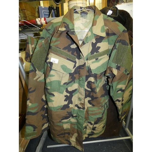 215 - MILITARY STYLE JACKET (SIZE  SMALL )