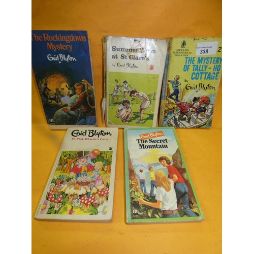 338 - LOT OF 5 ENID BLYTON BOOKS