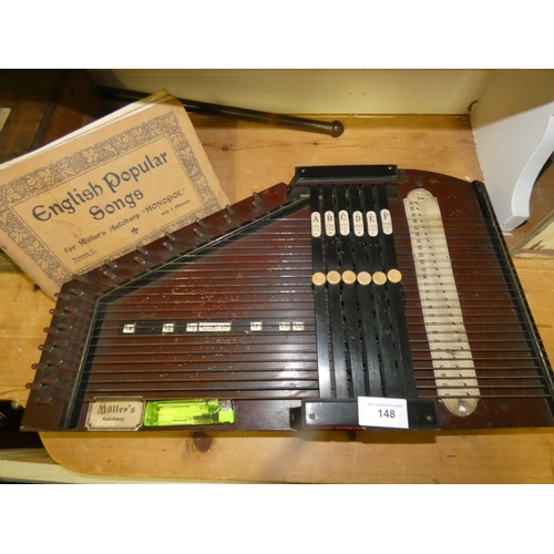 148 - MULLER`S AUTOHARP AND MUSIC BOOK