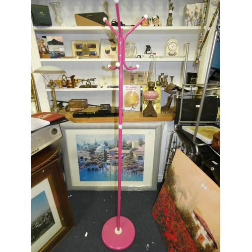 152 - PINK COAT STAND