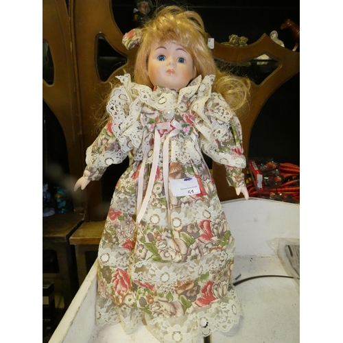 51 - COLLECTABLE PORCELAIN DOLL
