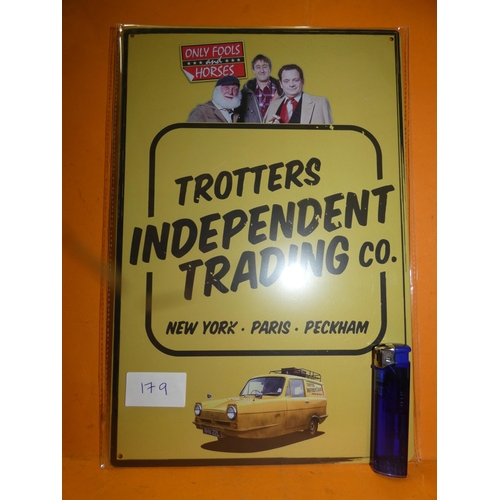 179 - TROTTERS INDEPENDENT TRADING CO.TIN SIGN