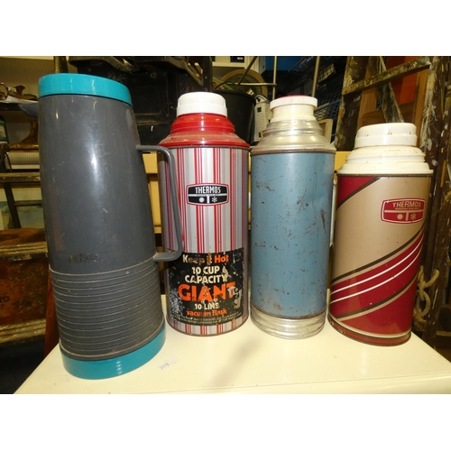 145 - 3 THERMOS FLASKS AND JUG